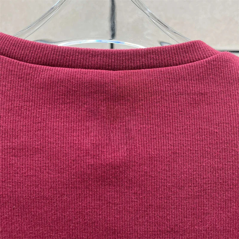 Women's t-shirt 2026 summer New elastic knitted short sleeved top 3D flower decorated round neck pullover pure cotton crop top