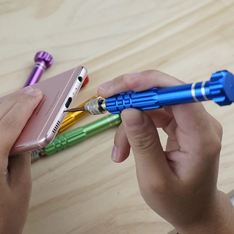 2026 5 in 1 Screwdriver Repair Kit Screwdriver for Phone Opening Tools Phone Repair Tools for Iphone Huawei Xiaomi /Color Random
