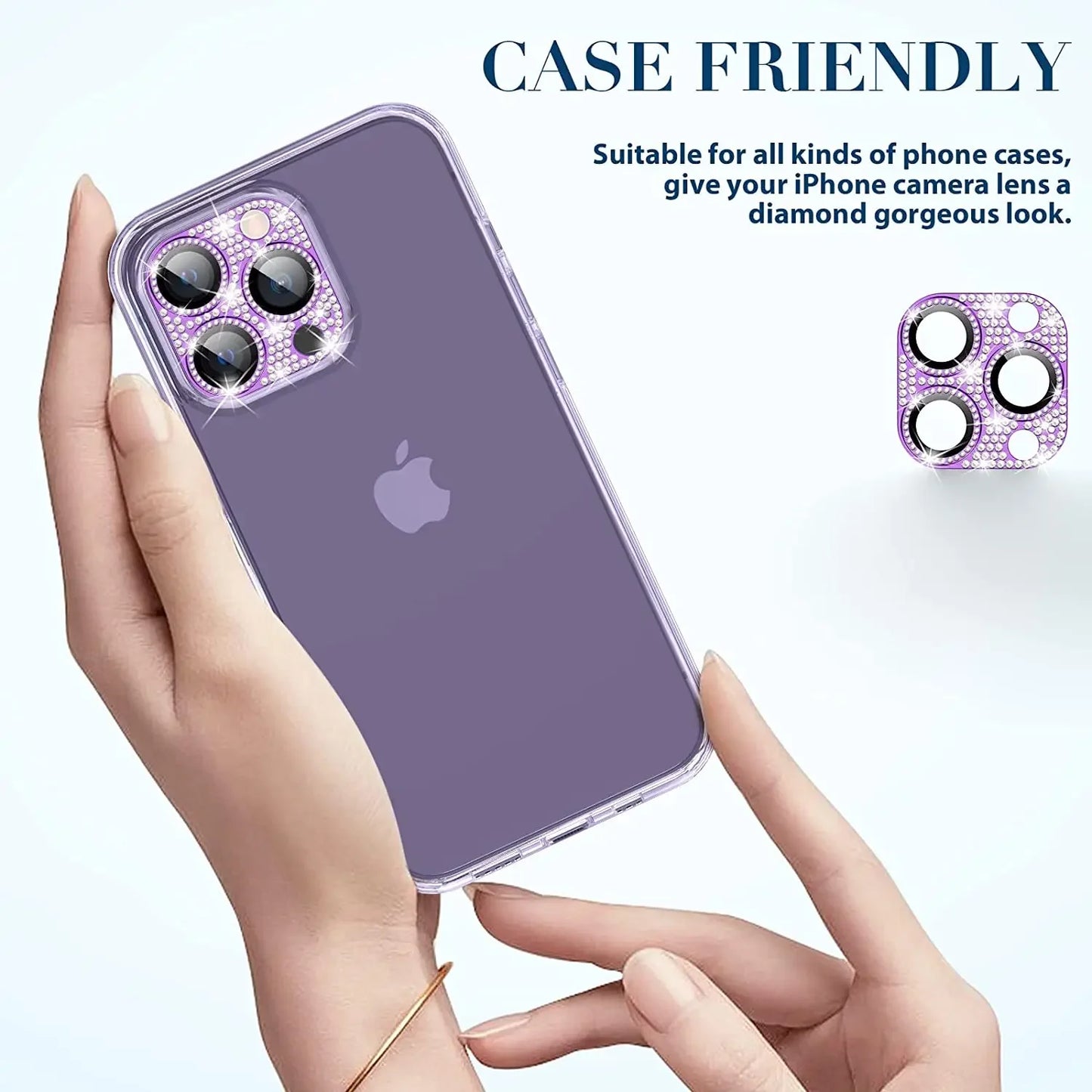 Diamond Camera Lens Protector For IPhone 16 13 12 11 Pro Max Mini Metal Lens Protection For IPhone 15 14 Pro Max 16 Plus Glasses