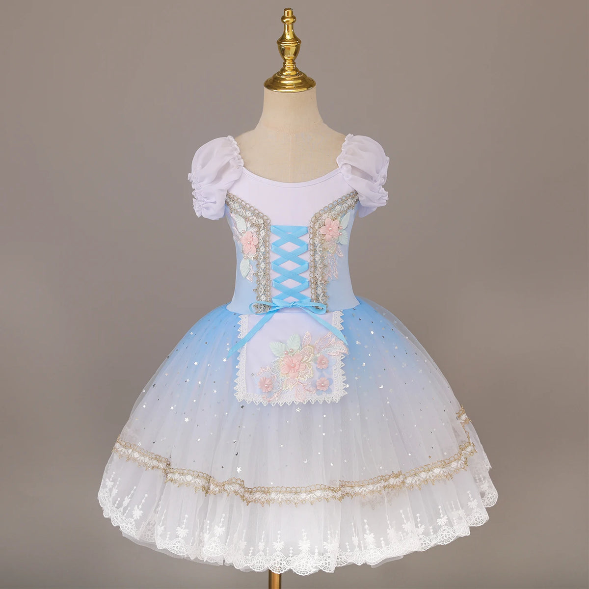 Red Giselle long ballet tutu dress