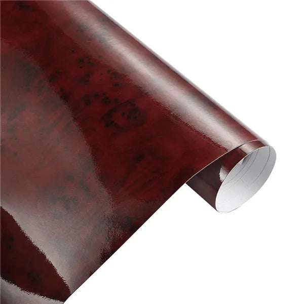 30*100cm Glossy Wood Grain Vinyl Film Decal Auto Foil Textured Waterproof Adhesive Home Furniture Car DIY Stickers Accessories