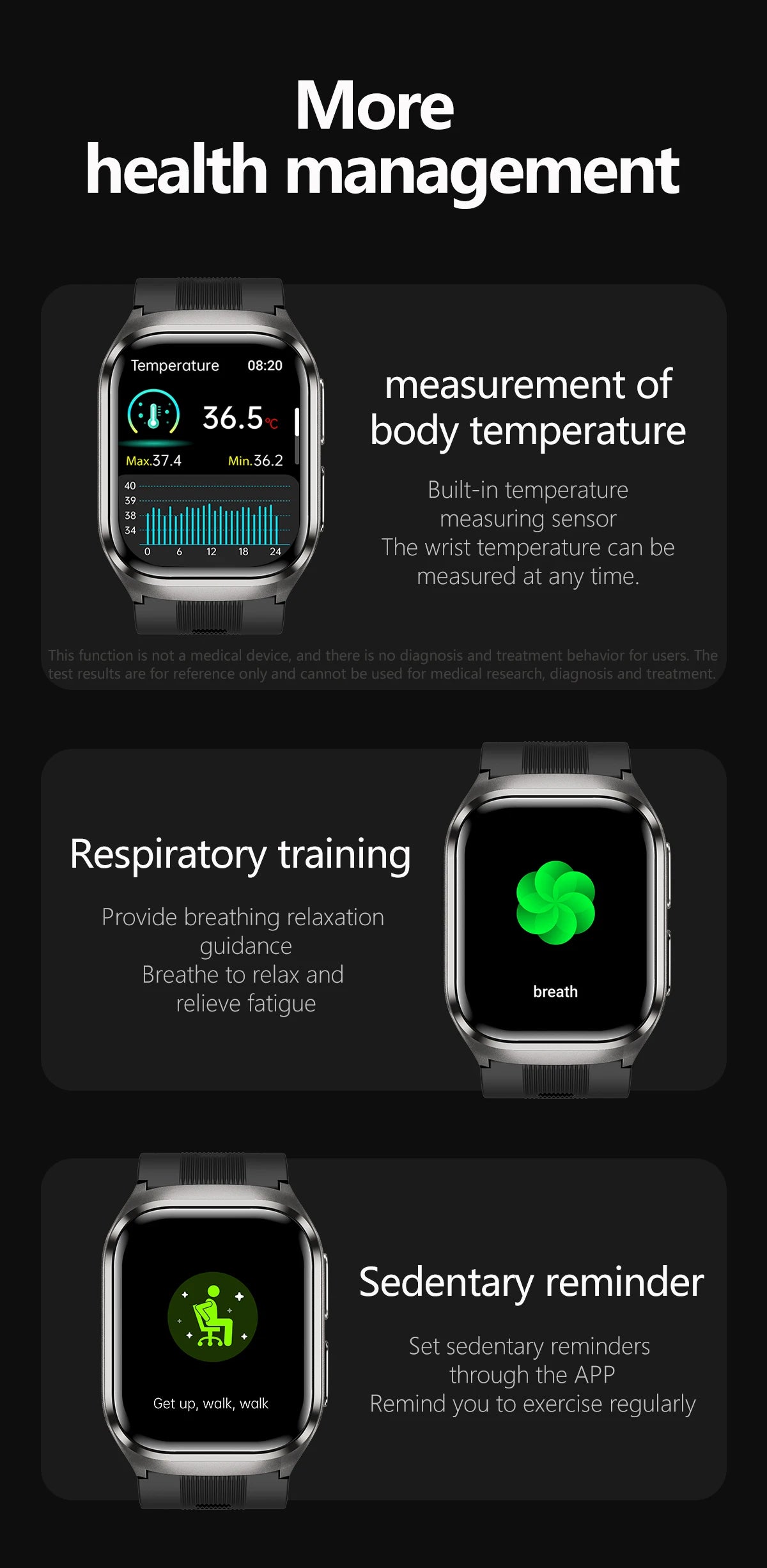 2026 New Upgrade AI Diagnostic  Airbag  Precise Blood Pressure Health SmartWatch Uric Acid ECG Blood lipids Smartwatch Men Women