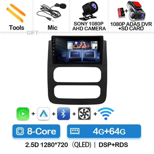 Android Car Radio & GPS Navigation Head Unit — Dodge RAM 1500/2500/3500 (2002-2005)