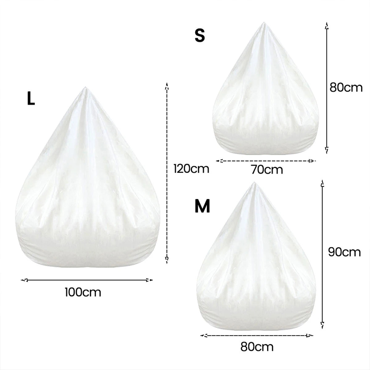 Lazy Sofa Cover Bean Seat Bag Sofa Cover Without Filler Comfortable Beanbags Living Room Pouf Puff Couch Chair Cover Removable
