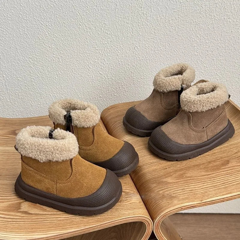 Toddler Fleece-Lined Snow Boots - Warm Winter Ankle Boots - photo 4