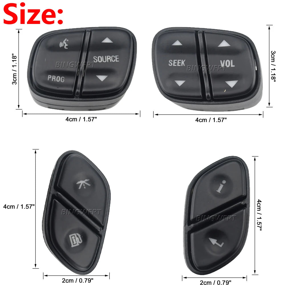 Steering Wheel Radio Source Switch with LED — Chevrolet Avalanche, Silverado, Tahoe & GMC Yukon / Hummer H2