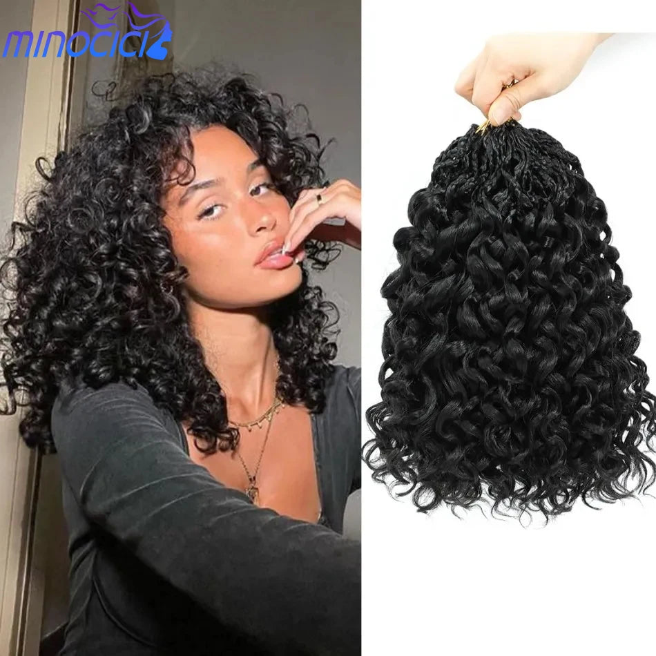 Curly Crochet Human Hair Bundles 5 Packs Brazilian Curly Weave Deep Wave Pre-Separated Virgin Feather Hair Extensions For Women
