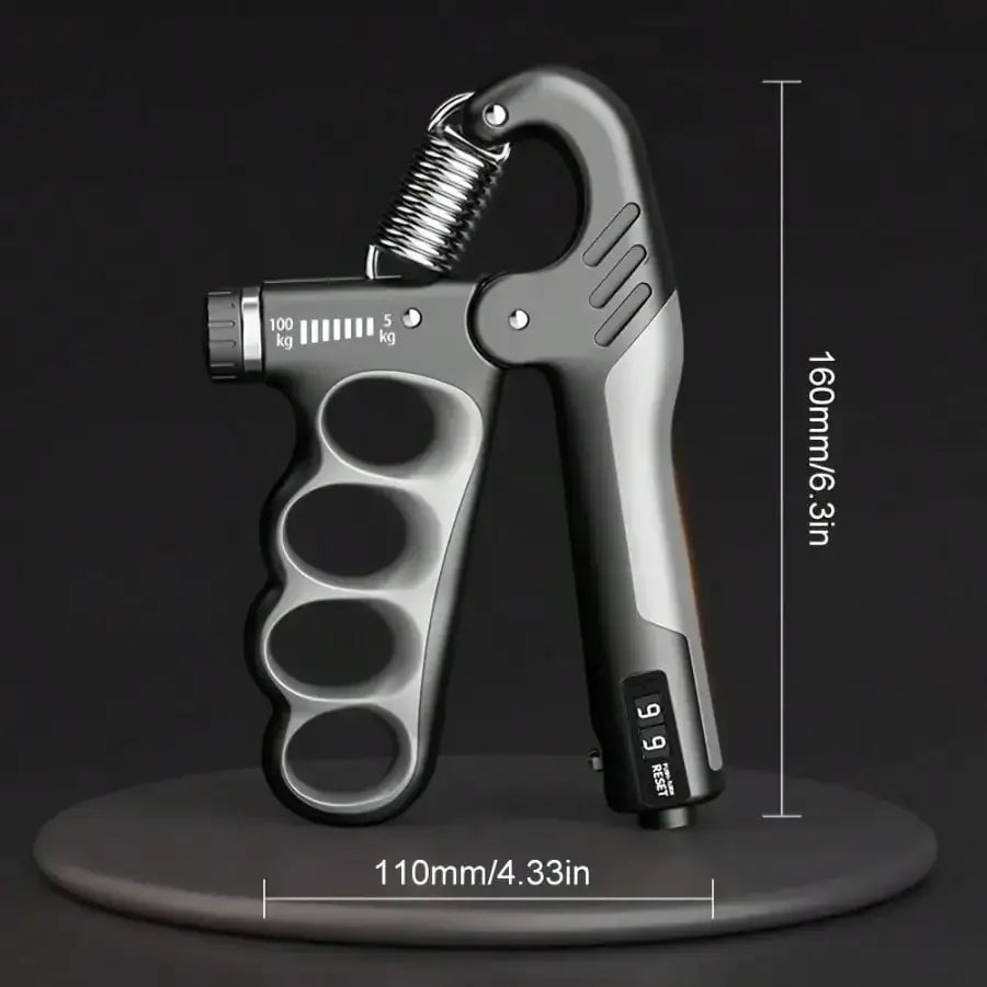 1pc 5-100kg/ 11.02-220.46lbs Grip Strength Trainer, Mechanical Counting Hand Gripper, Suitable For Strength Training