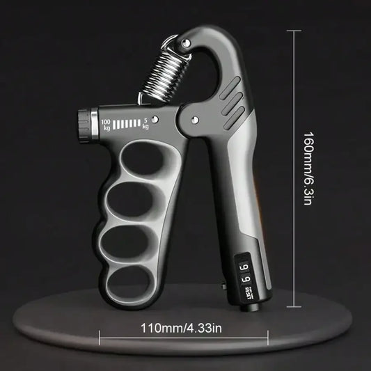 1pc 5-100kg/ 11.02-220.46lbs Grip Strength Trainer, Mechanical Counting Hand Gripper, Suitable For Strength Training