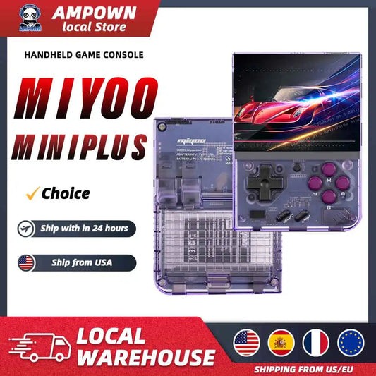 MIYOO Mini Plus Mini+ Portable Retro Handheld Game Console 3.5-inch IPS Screen childhood Classic Nostalgic Gaming Emulator