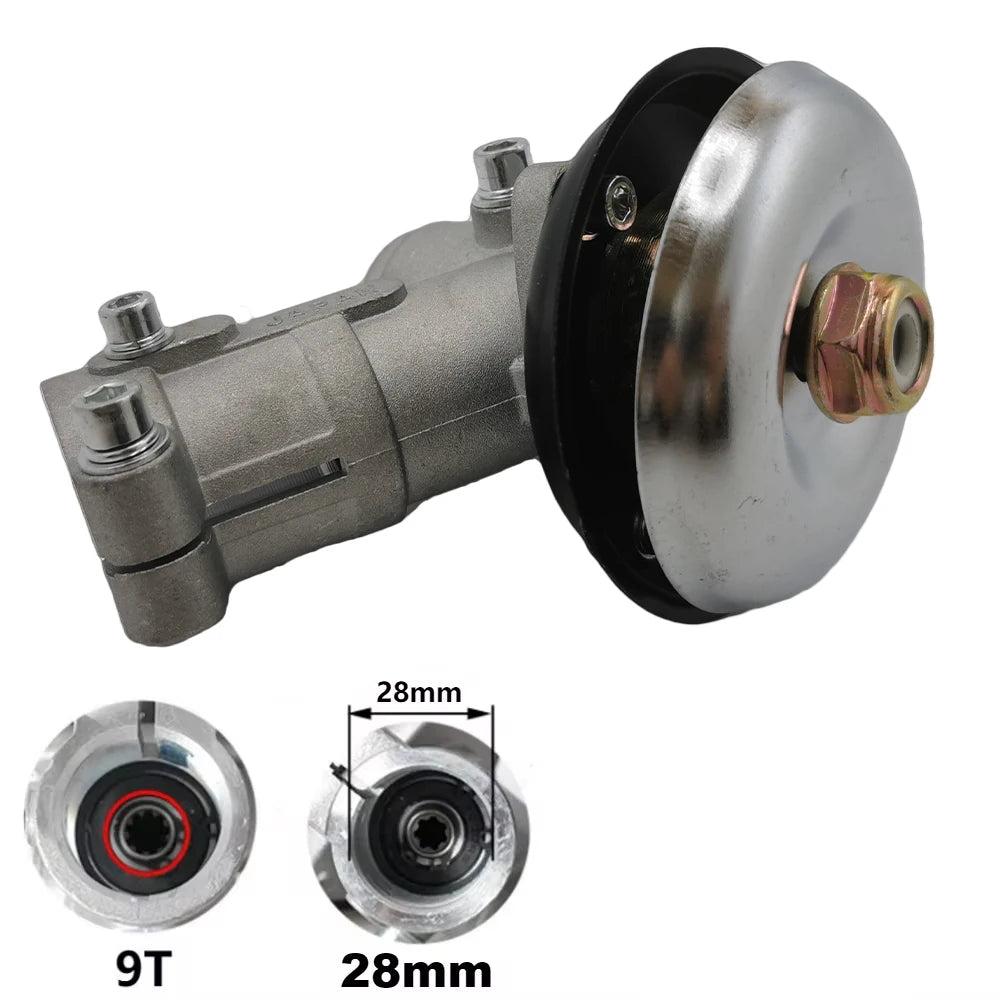 26/28mm 7/9T Strimmer Gear Head Gearbox Brush Cutter Grass Trimmer Lawn Mower Part Lawn Trimmer Accessory Brush Cutter Gear Head