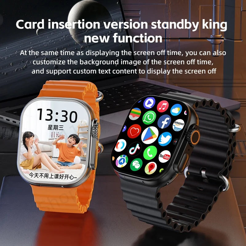 ZestBolt CD12 Smartwatch Android 12.0 4G 5G LTE Sim Card Rotating Camera 2.26 inch 490*580 HD Amoled Screen 2080Mah Smart Watch