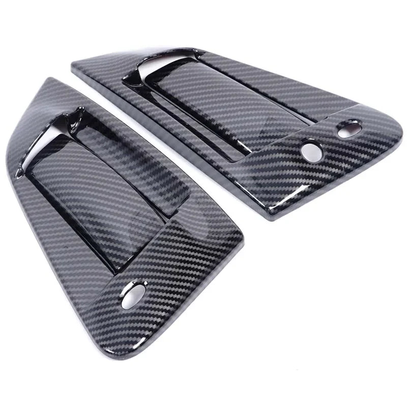 For 2009-2020 Nissan 370Z Door Handle Frame, Exterior Door Handle Decorative Frame ABS Carbon Fiber Pattern 4pcs RHD