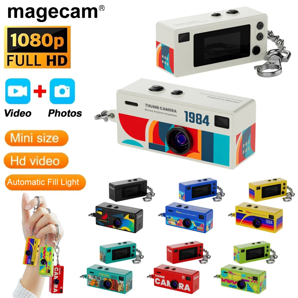 Magecam Retro Keychain Camera — 1080P Mini Digital Camcorder