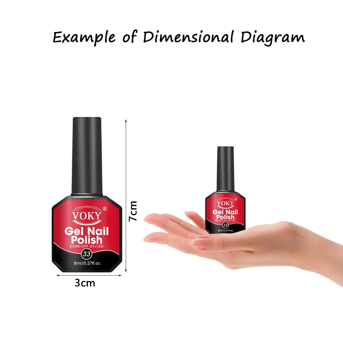8ml 6-piece gel nail polish set, classic colors, smooth application, shiny effect, no fragrance