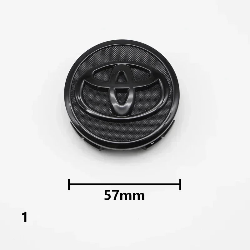 4pcs 57mm/62mm Car Tyre Wheel Center Hub Cap Badge Logo Rim Emblem For Toyota Corolla Camry Yaris CHR Rav4 Auris Verso Avalon