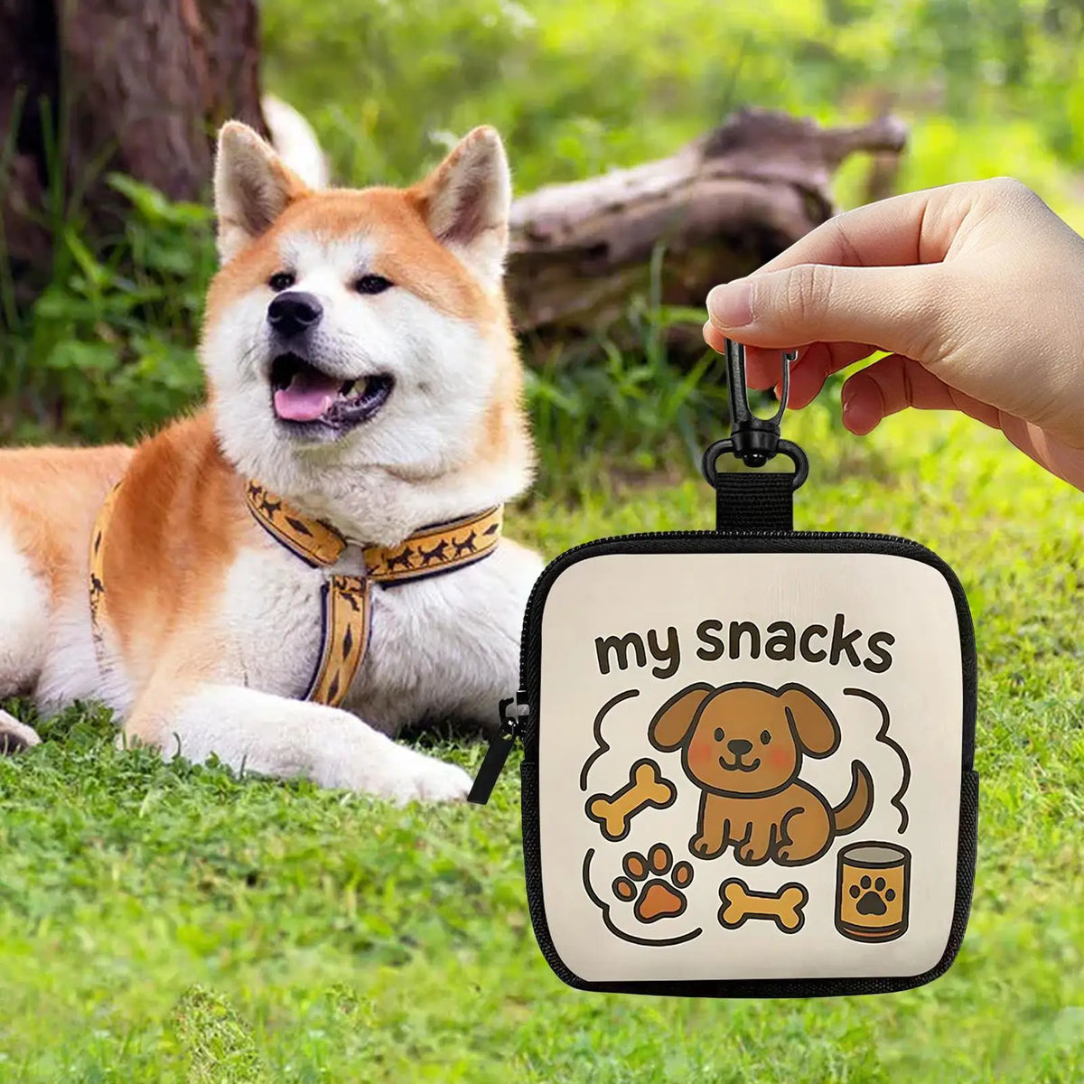 Portable Dog Treat & Food Pouch - Walking & Camping – photo 3