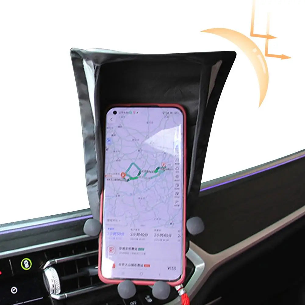 Cell Phone Umbrella Sun Shade Sun Shade For Phone Mobile Phone Holder Glare Blocking Sun Shade For Phone For Car Motorcycle Bike