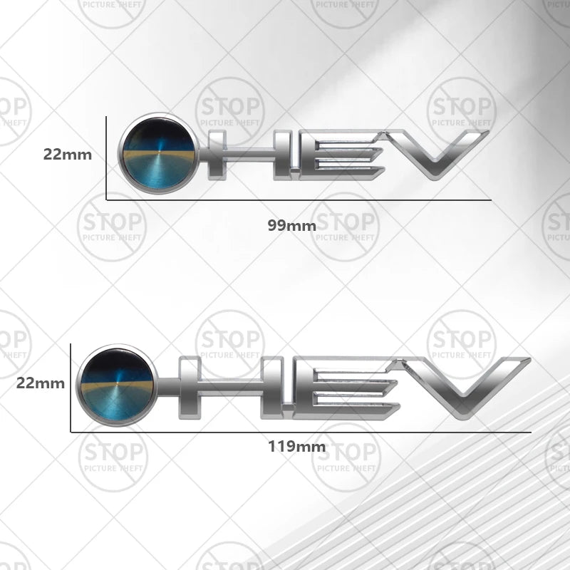 Car Sticker HEV Hybrid Logo 3D Decal Body Decoration Badge Rear Trunk Emblem For Avalon Camry Corolla Granvia Prado Sienna Hilux
