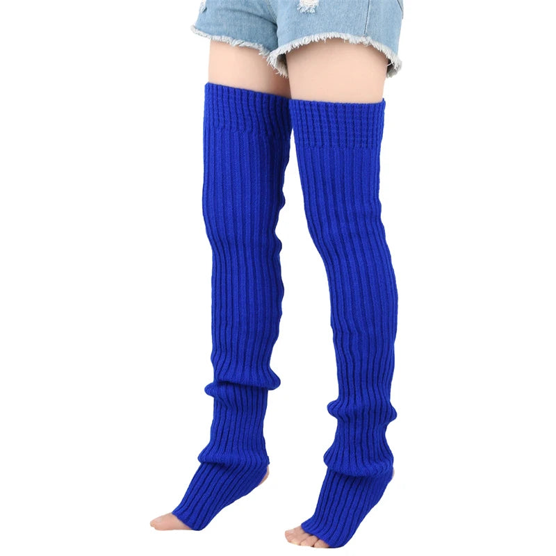 Women's 80cm Long Knit Leg Warmers - Loose Dance & Yoga Socks - photo 14