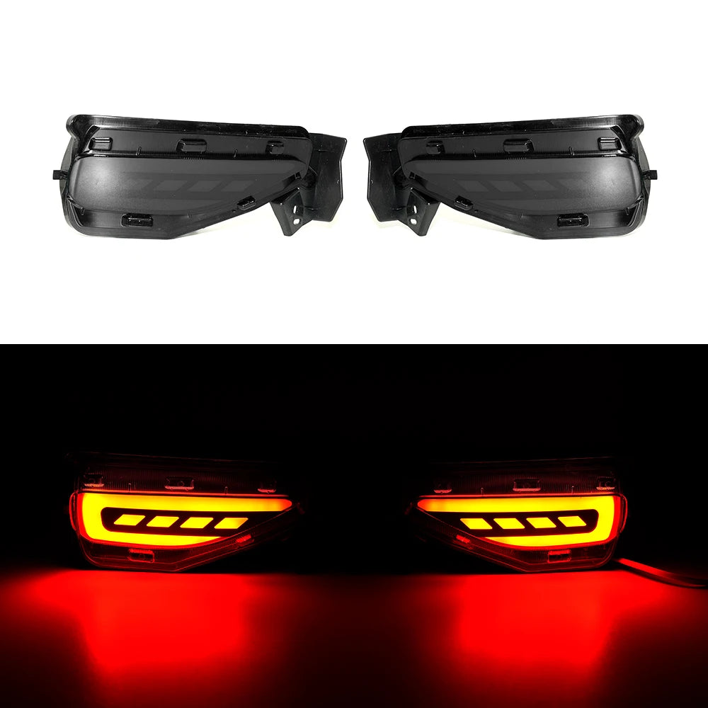 For Toyota Fortuner SW4 2015 2016 2017 2018 2019 2020 LED Car Rear Bumper Reflector Dynamic Light Brake Light