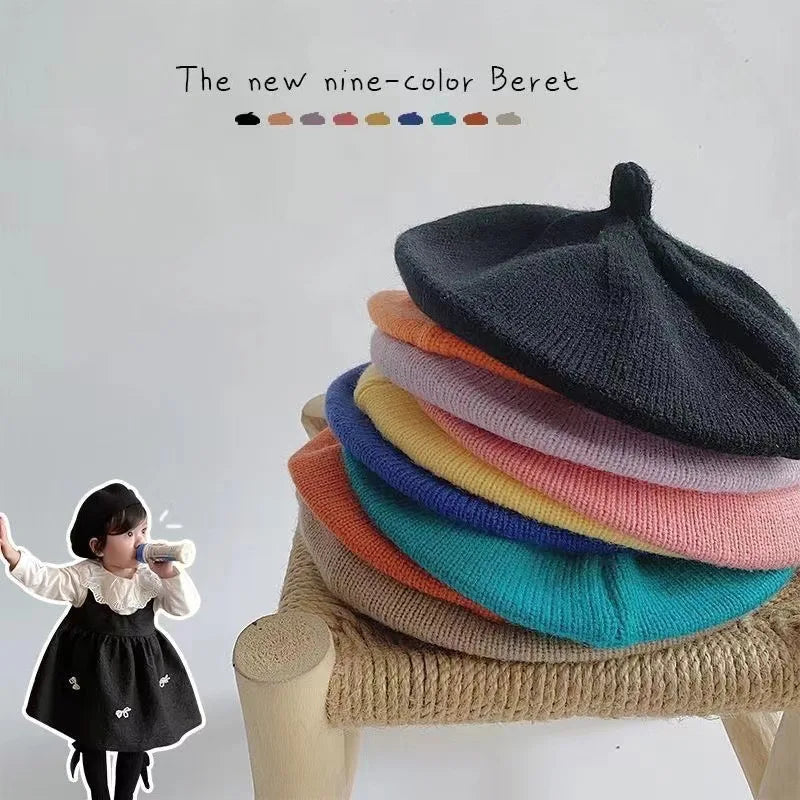 Knit Baby Beret - French Style Toddler Winter Hat - photo 2