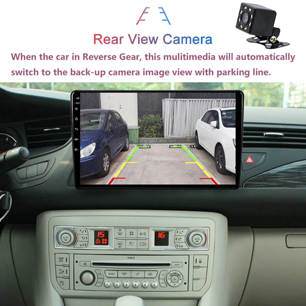 Android 16 Carplay For Citroen C5 2008-2017 Car Radio Auto 4G GPS Navigation Multimedia Video Player Stereo Multimedia Video