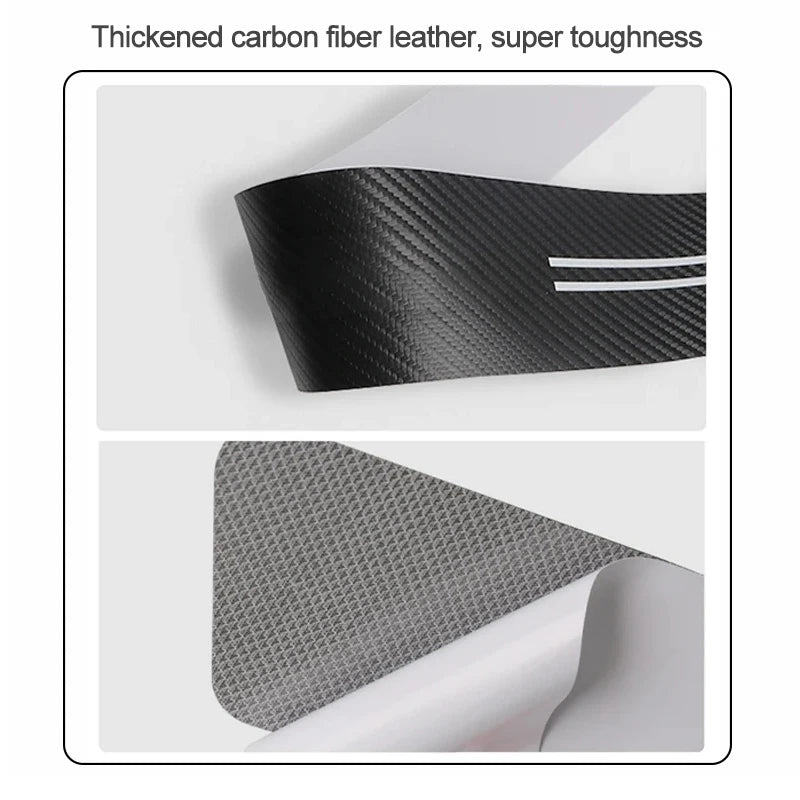 Carbon Fiber Car Door Sill Protector Sticker – Tesla Model 3, Y, S, X, Cybertruck & Roadster