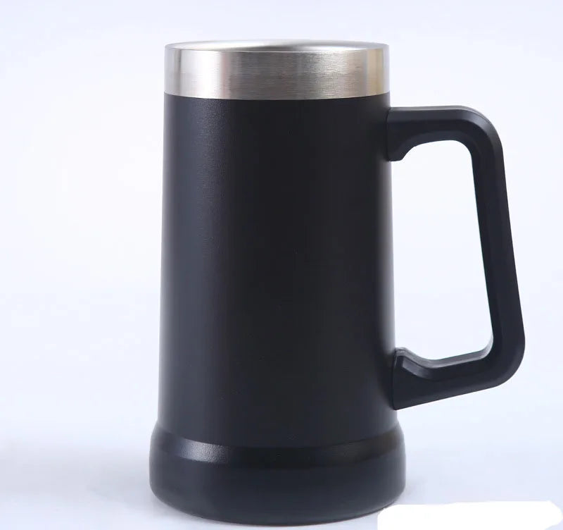 Free Name LOGO 24OZ Beer Wine Thermos Big Capacity Cups Insulated Tumbler Coffee Mug Vacuum Thermos Cup Coffee Tumbler Egg Shape