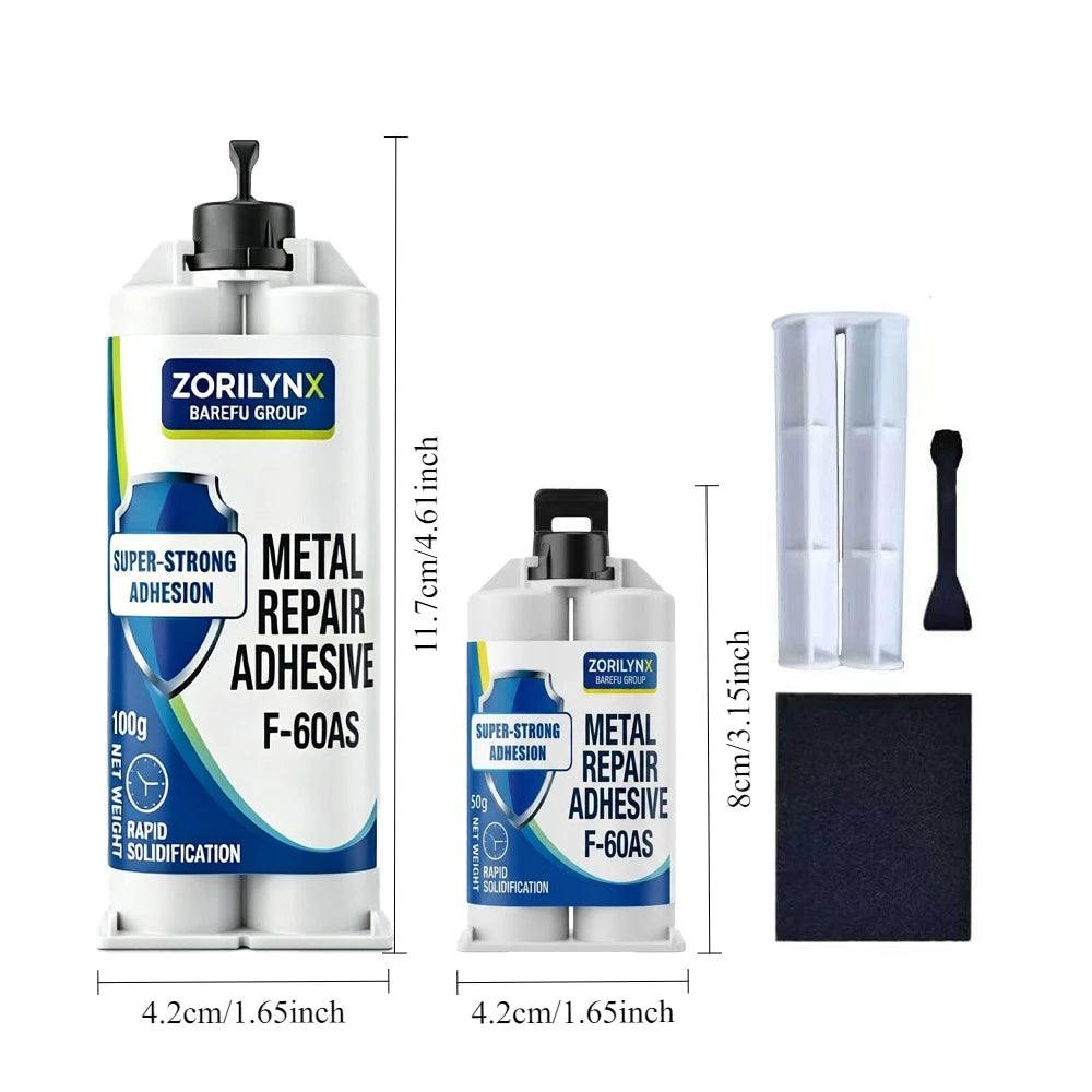 Metal Repair Adhesive Kit, 100 g - Two-Part Glue for Iron and Steel - view 6