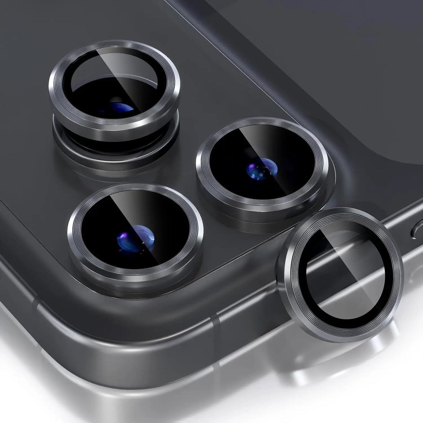Bling Glitter Diamond Metal Frame Camera Protector For IPhone 17 Pro Max Air 17Pro Alloy Lens Tempered Glass Film Ring Cover Cap