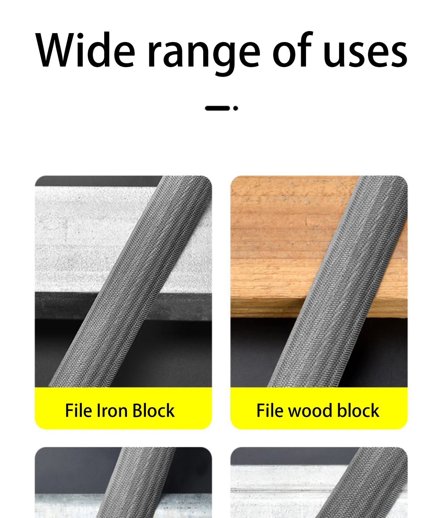 6-12" Files Sanding Tools Diamond Steel File Carpenter Rubbing Knives Hard Metal Rotary File Metal File Woodworking Hand Tools