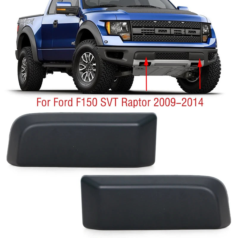 Front Lower Bumper Hole Cover Caps for Ford F-150 SVT Raptor 2009–2014