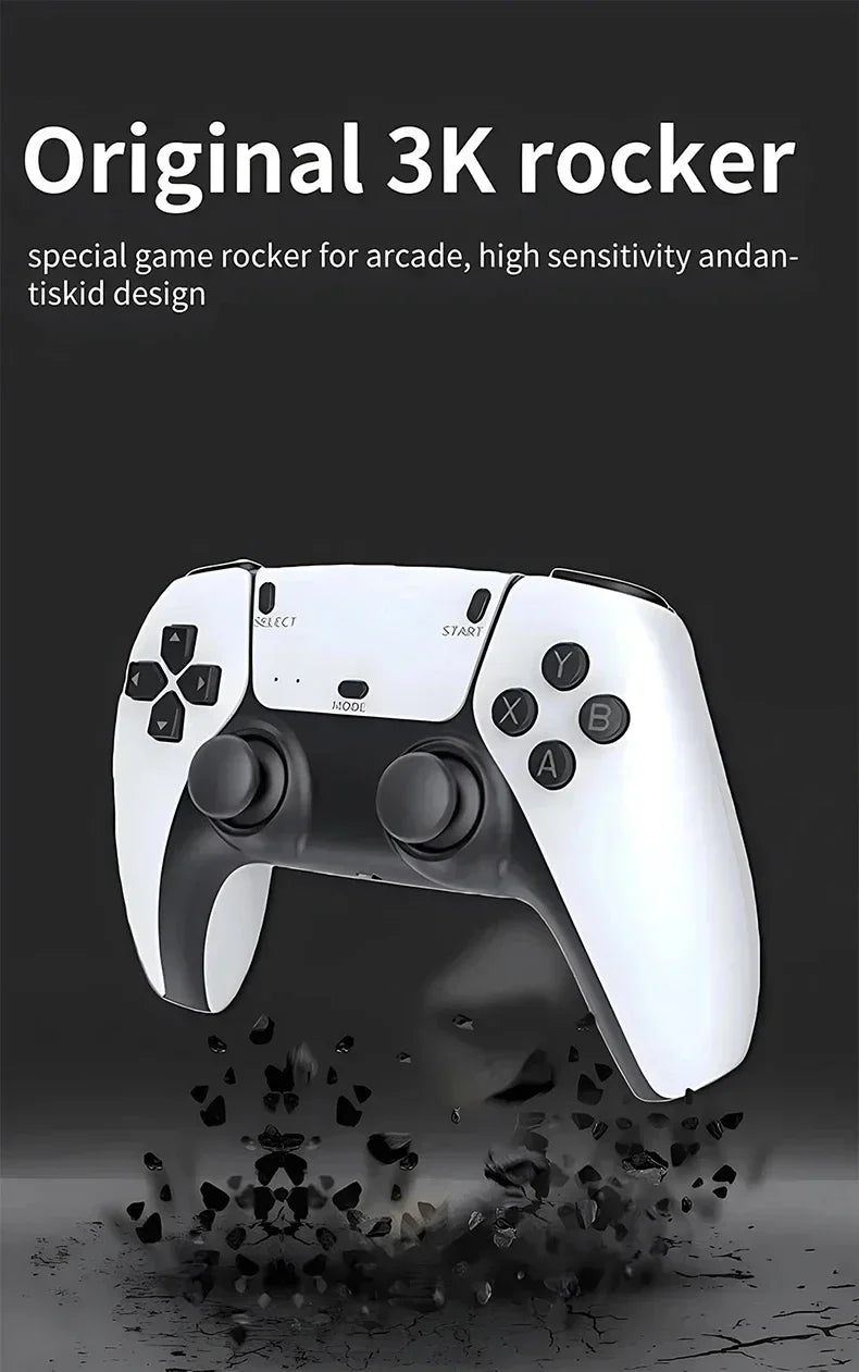 Wireless Gamepads M15 Game Stick Mini TV Handheld Game Console Video Game 256G 20000Plus Retro Game HD Output Two Player for PS1