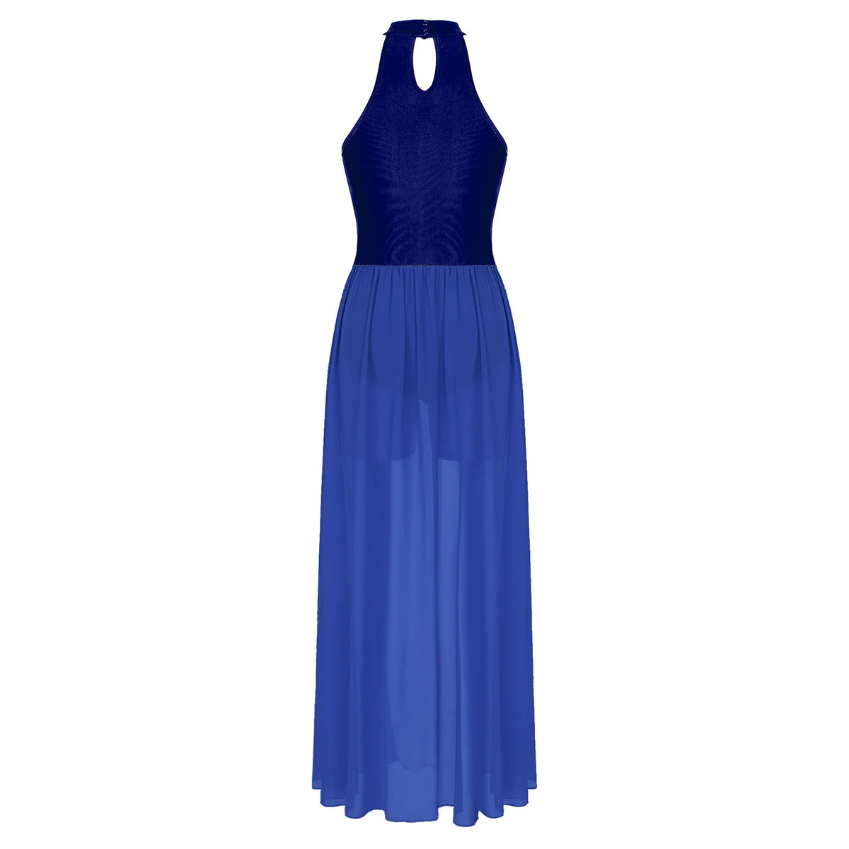 Women's praise dance long dress with split