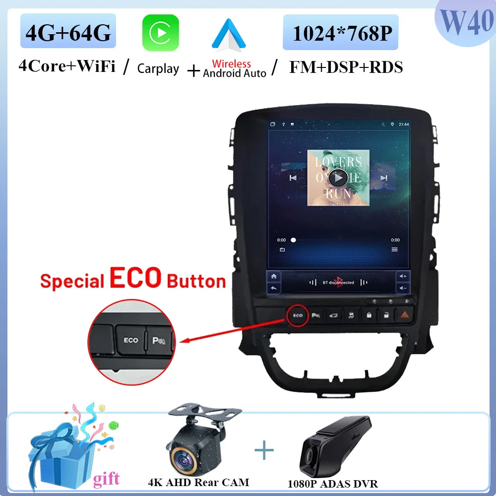Car Radio For Opel Astra J 2009-2015 Android Auto GPS Navigation Head Unit Multimedia Video Player 5G WIFI Carplay No 2din DVD