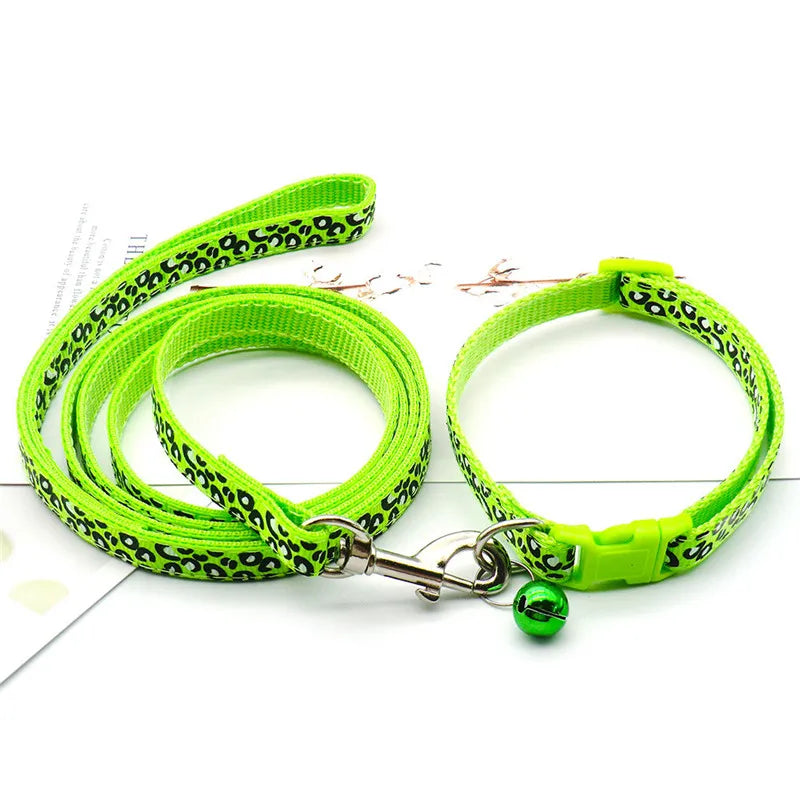 Dog Leash & Collar Set with Bell - 1.2m Puppy & Cat Lead - photo 5