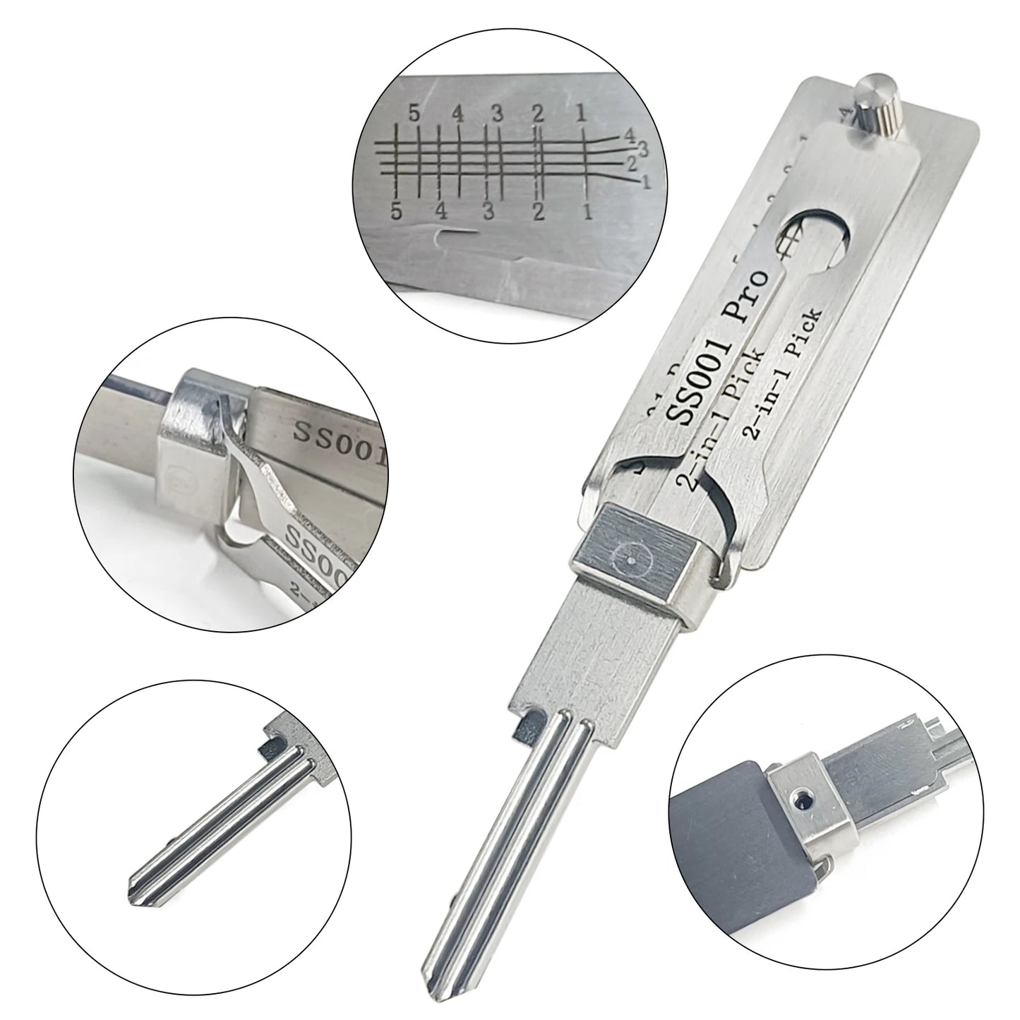 Lockpicking Lock Decoder O-ring Pickup Kit Pick Locksmith Tools Key Decoder Precision Hook Door Maintenance Repair Tools