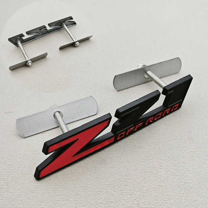 3D Metal Logo Z71 Emblem Car Front Grille Badge Trunk Sticker For Chevrolet Tahoe Colorado Cheyenne Chevy Silverado Accessories
