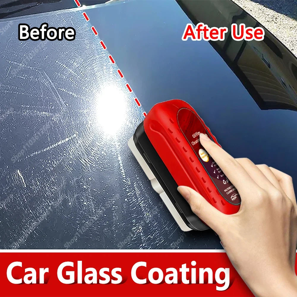 Car Glass Coating Kit - Oil Film Clean Brush Professional Repair Glass Scratch 120ml Brightening Windows Anti-fog Polishing