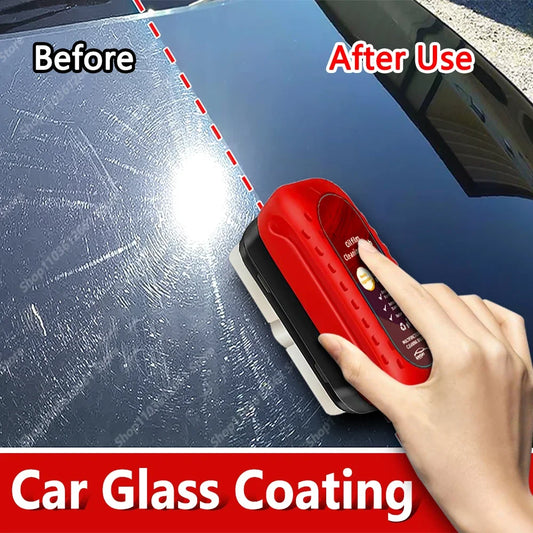 Car Glass Coating Kit - Oil Film Clean Brush Professional Repair Glass Scratch 120ml Brightening Windows Anti-fog Polishing