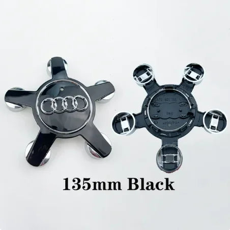 Audi 4pcs Wheel Center Caps - 60mm, 61mm, 68mm, 69mm