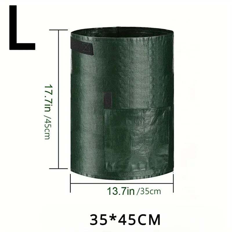Garden Plant Grow Bags — Breathable PE Potato & Veg Planters