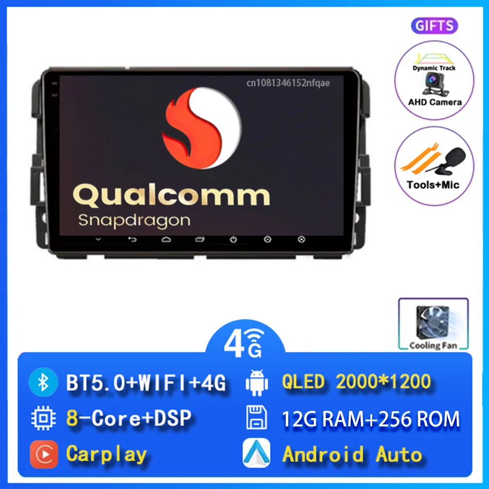 Android 16 Carplay Car Radio For Chevrolet Silverado Impala GMC Yukon Acadia Sierra Navigation GPS Multimedia Player stereo wifi