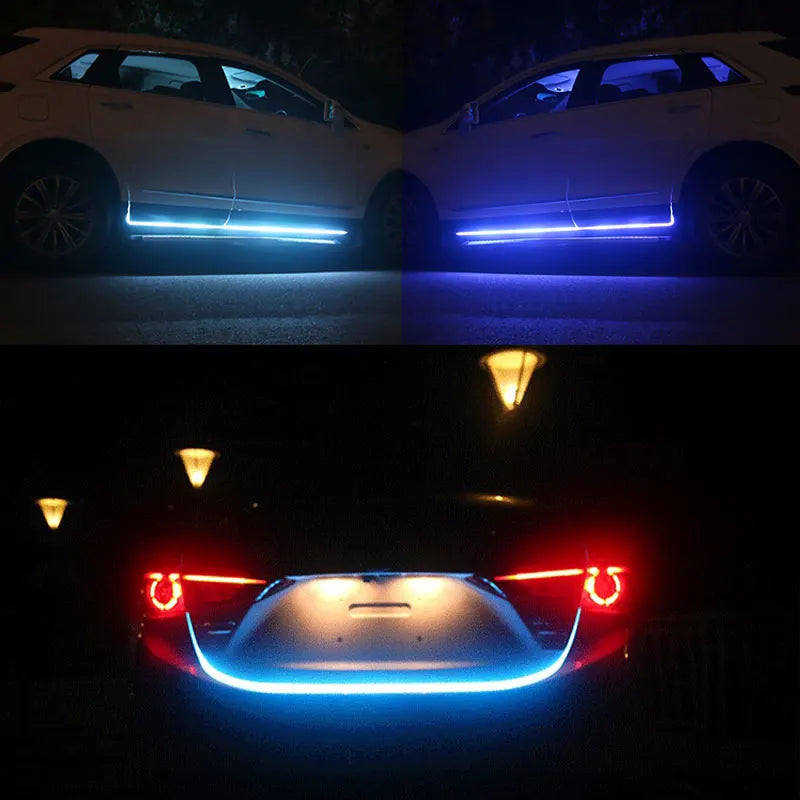 RXZ LED Daytime Running Light – Car Hood Decorative DRL Ambient Lamp 12V Scan Start Effect