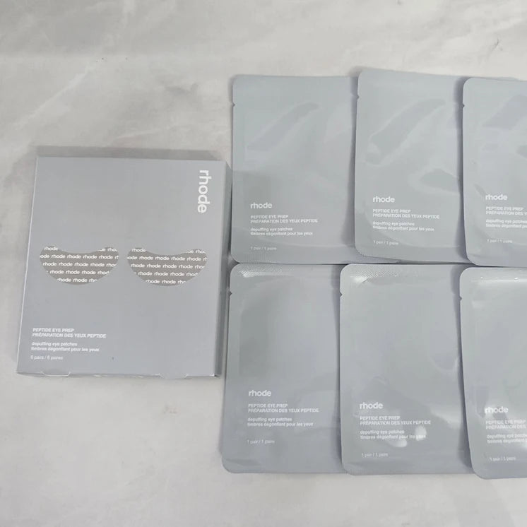 Rhodeskin Peptide Banana Eye Prep Depuffing Eye Patches Care Lip Gloss Blusher Hailey Bieber Skin Makeup Moisturizer Blush Girl