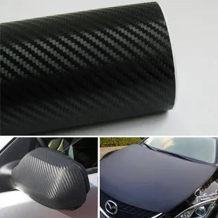 150cm Wide 3D Carbon Fiber Vinyl Film 3M Car Stickers Waterproof DIY Auto Vehicle Motorcycle Car Styling Wrap Roll Accessories