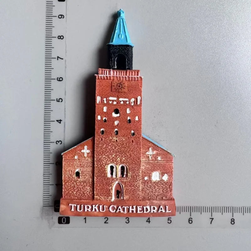 Finland Tourist Souvenir Fridge Magnets Helsinki Bengtskar Turku Cathedral Suomi Lapland Aurora Moose Finnish Reindeer HomeDecor