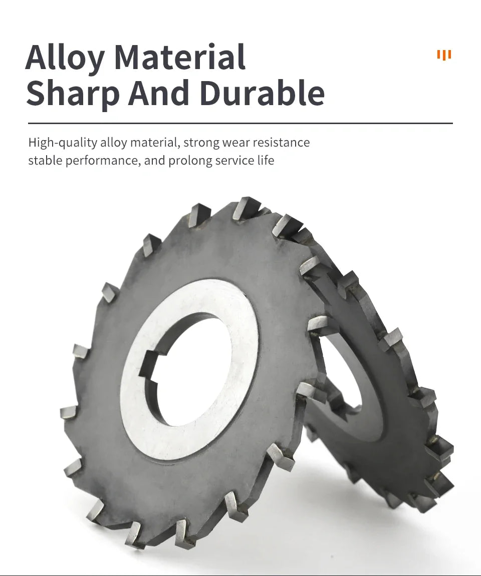 Three-Side Indexable Disc Milling Cutter — Tungsten Steel CNC Tool