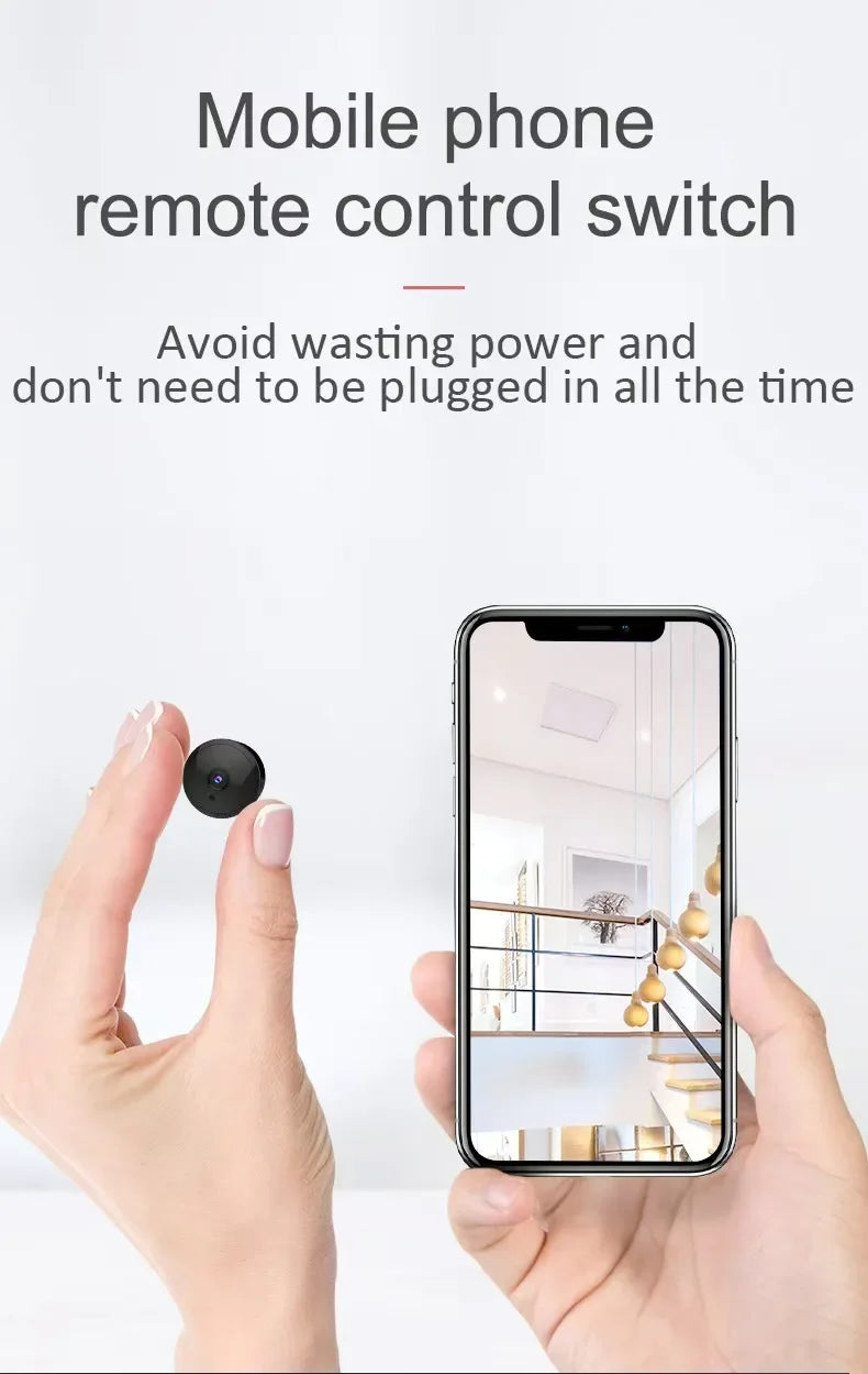 4K Mini WiFi Camera – Portable Magnetic Home Security Monitor